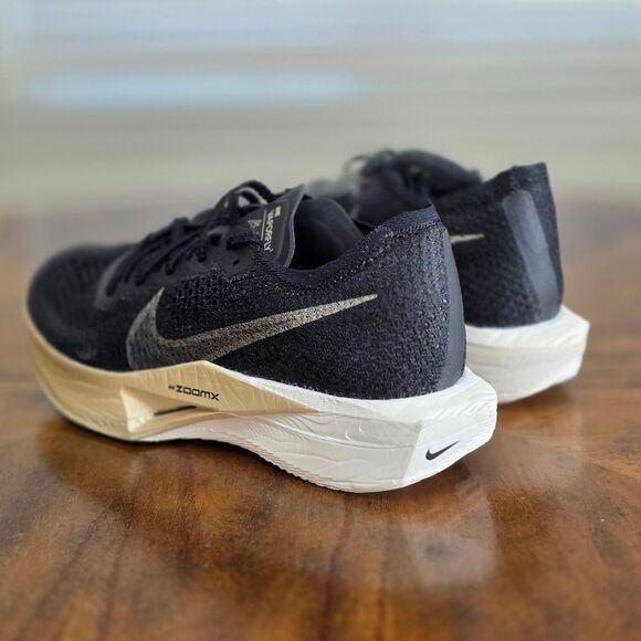 Nike ZoomX Vaporfly Next% 3 Men’s Size 9 Black Metallic Gold Grain LE DV4129-001 - Picture 6 of 16